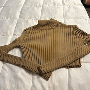 Zara long sleeve crop top